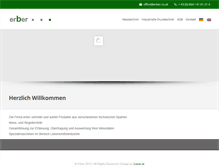 Tablet Screenshot of erber.co.at